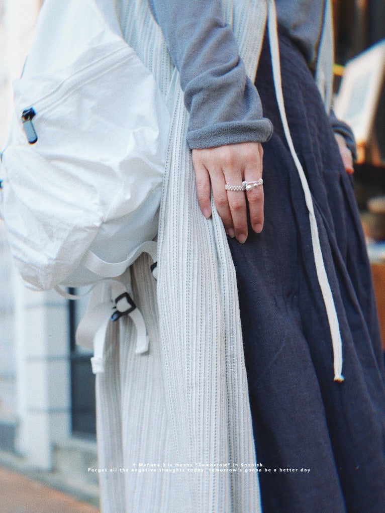 MZ644 925 SILVER ELASTIC RING