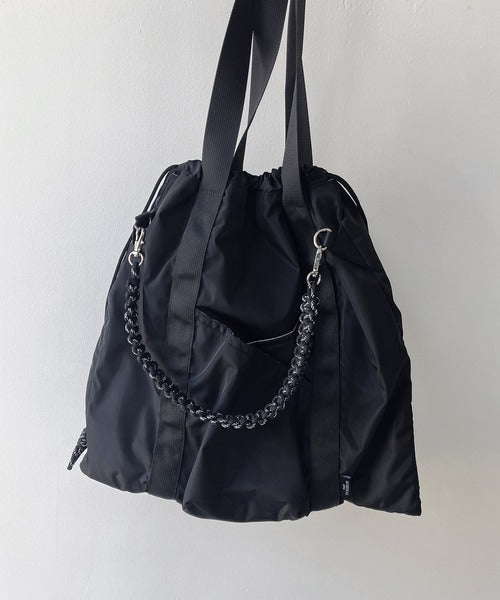 NA440 DRAWSTRING POCKET TOTE BAG