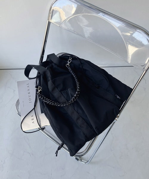 NA440 DRAWSTRING POCKET TOTE BAG