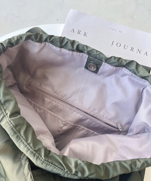 NA440 DRAWSTRING POCKET TOTE BAG