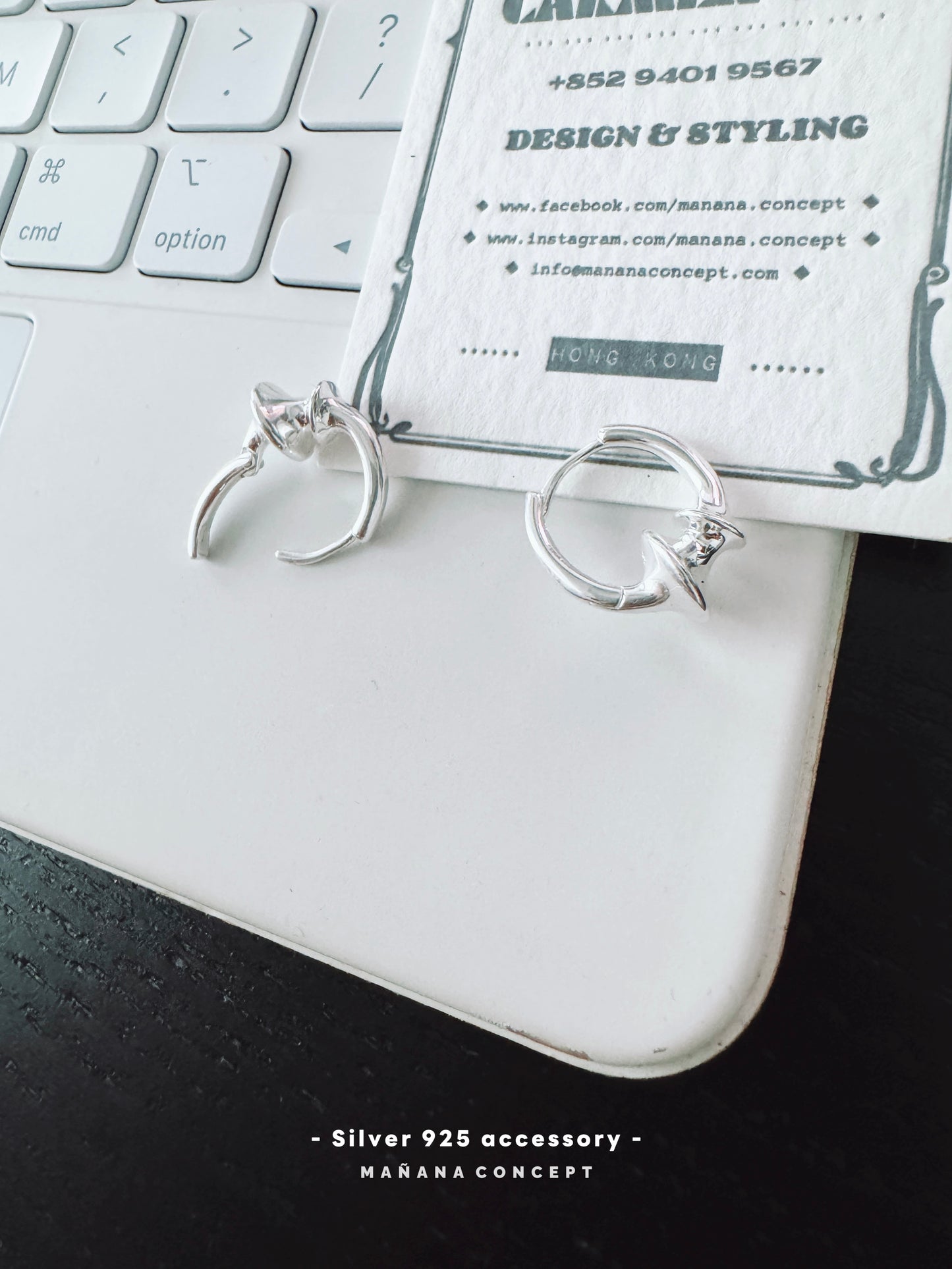 MZ775 SILVER 925 STAR EARRING