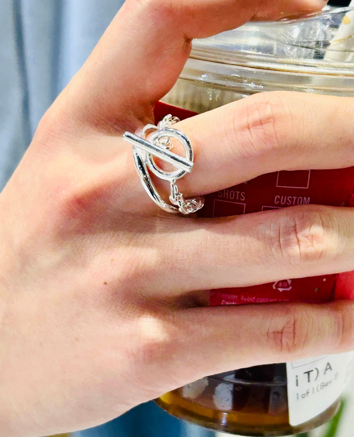 925 Silver Double Ring