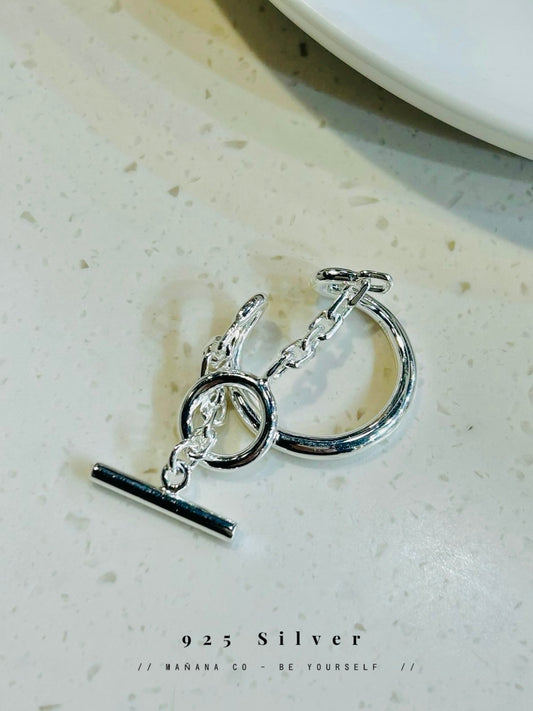 925 Silver Double Ring