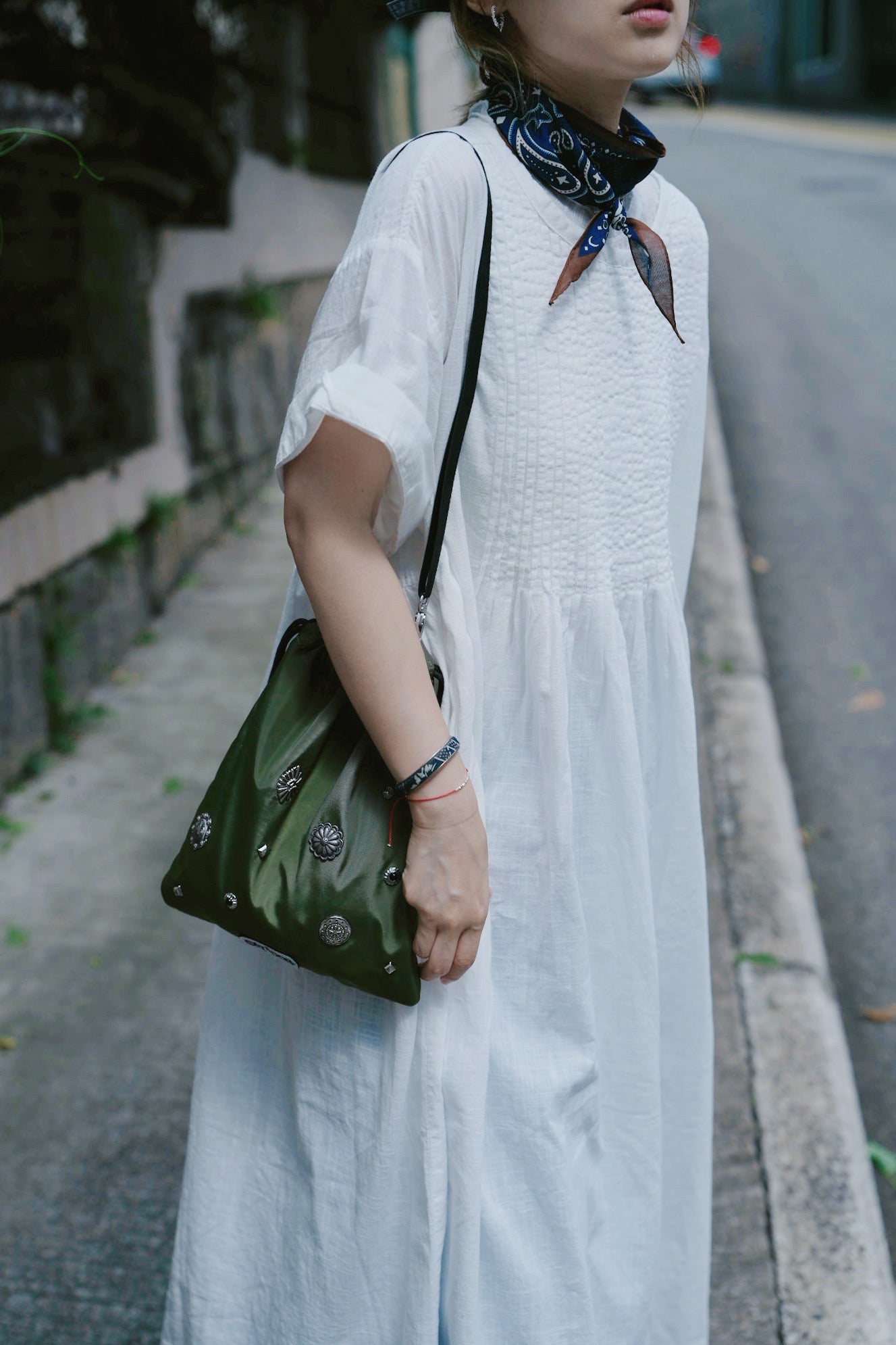 CA703 PINTUCK ONE PIECE DRESS