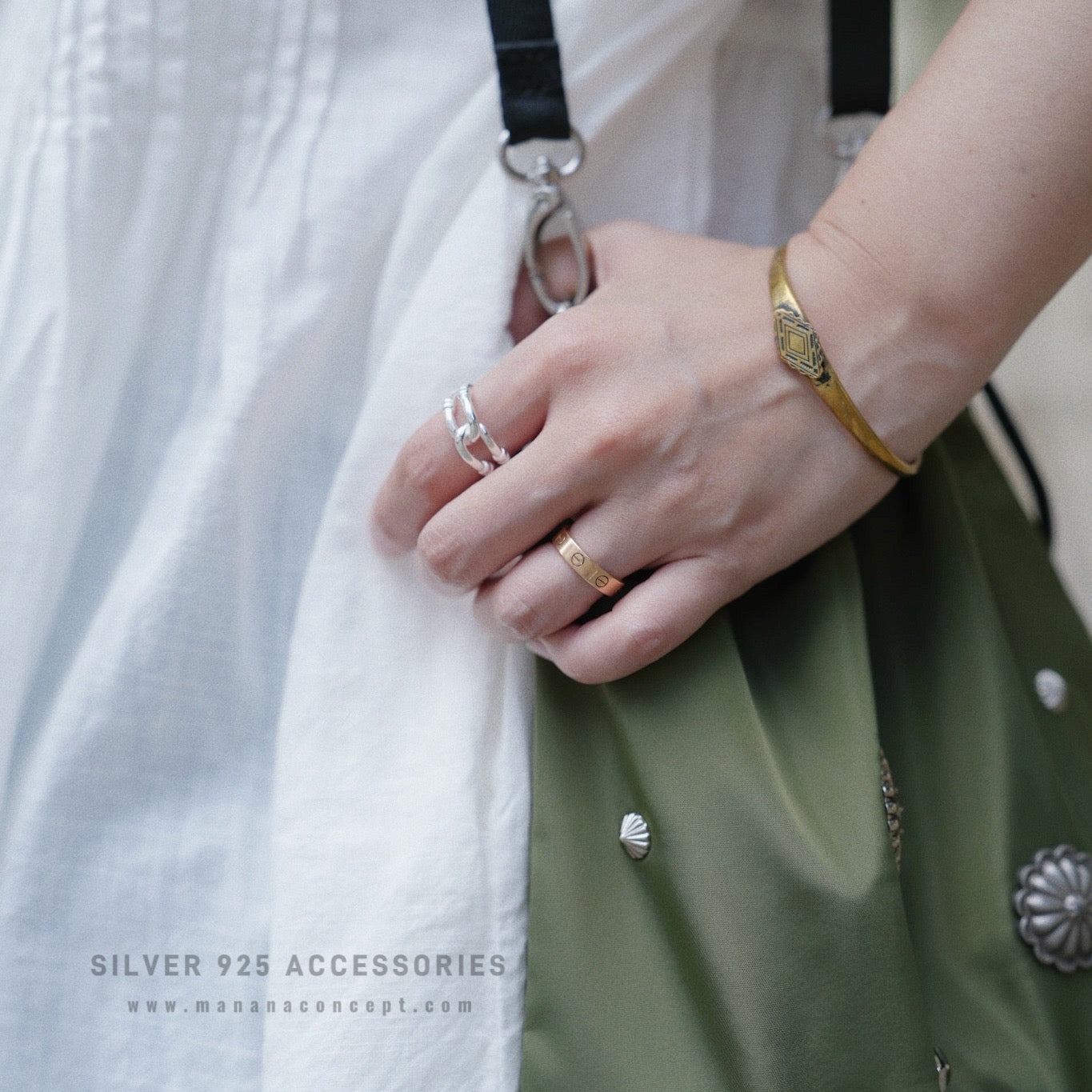 MZ777 SILVER 925 CROSS RING
