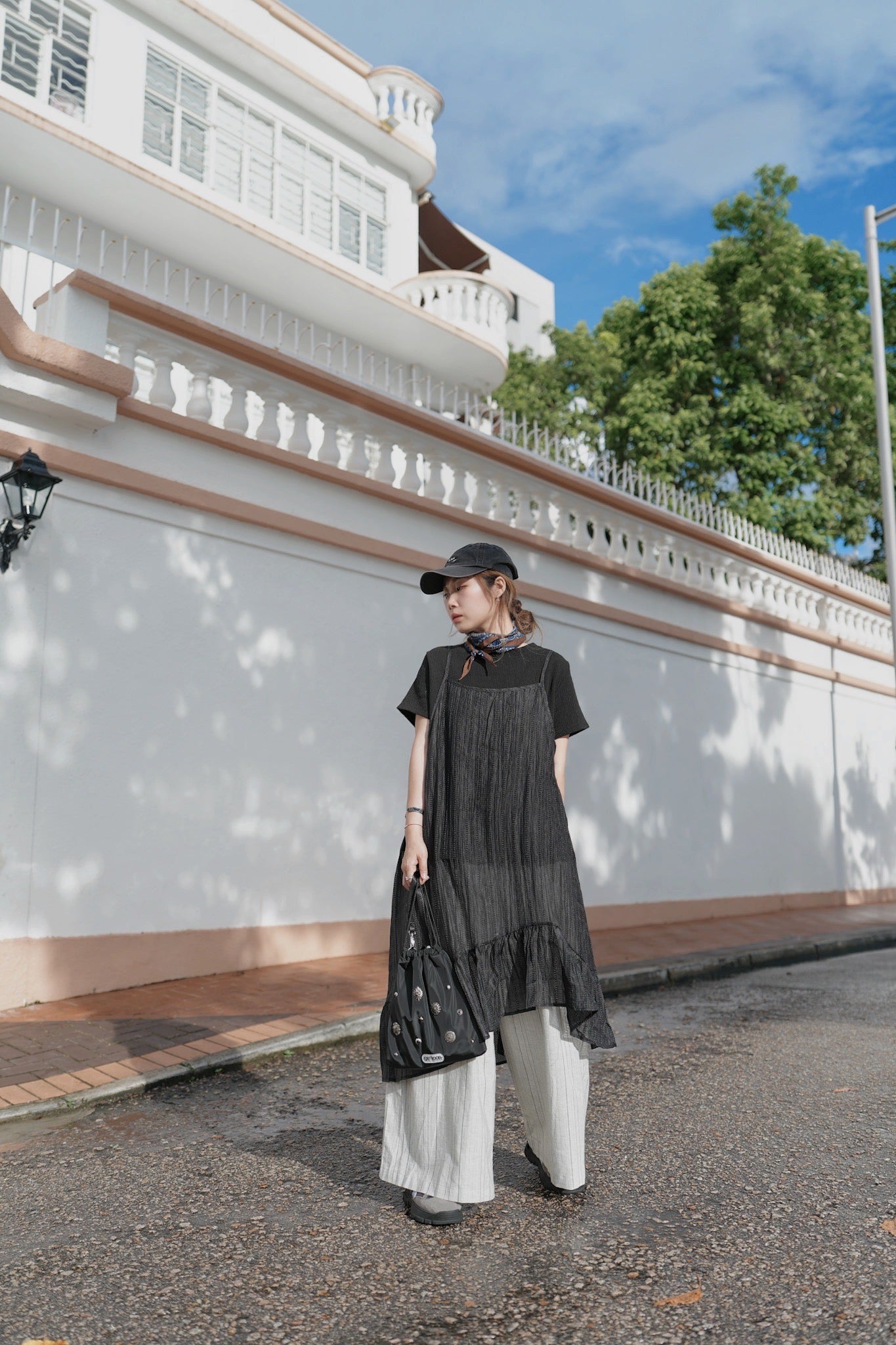 CA900 RUFFLE LAYERING DRESS