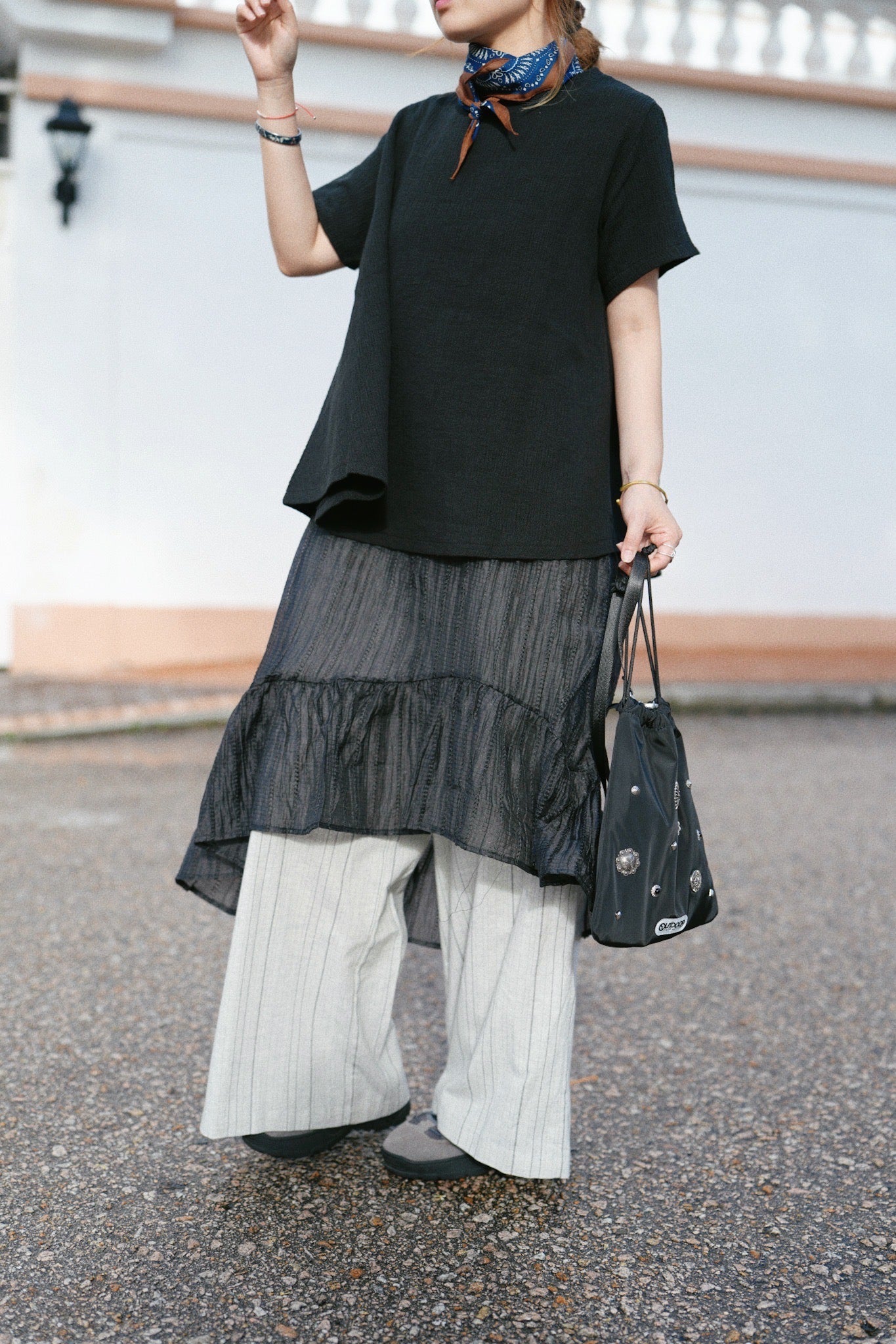 CA900 RUFFLE LAYERING DRESS