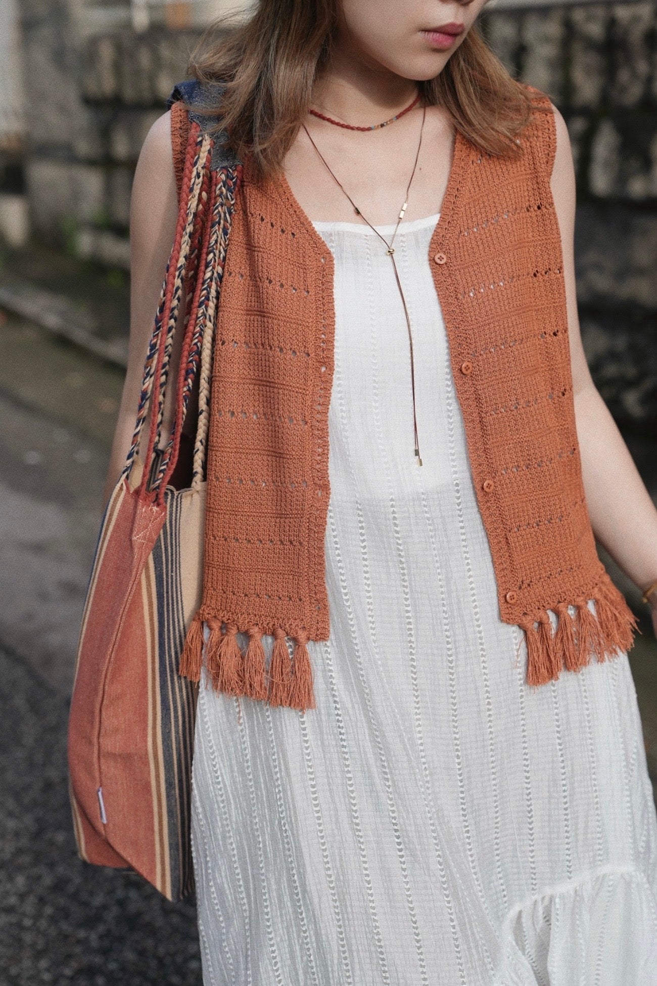 CA900 RUFFLE LAYERING DRESS