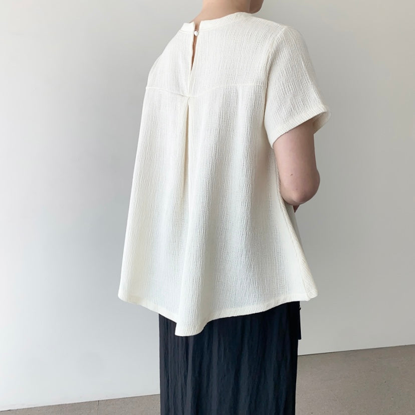 MZ781 RUFFLE CREPE TOP