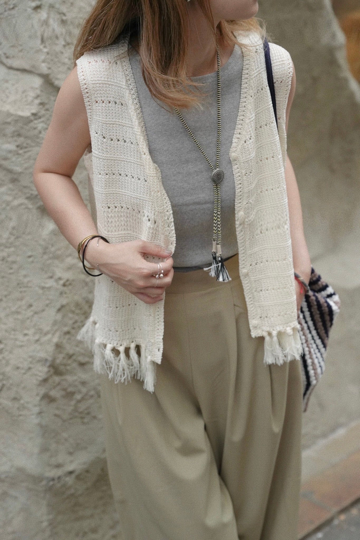 MZ782 RIBBED TANK TOP