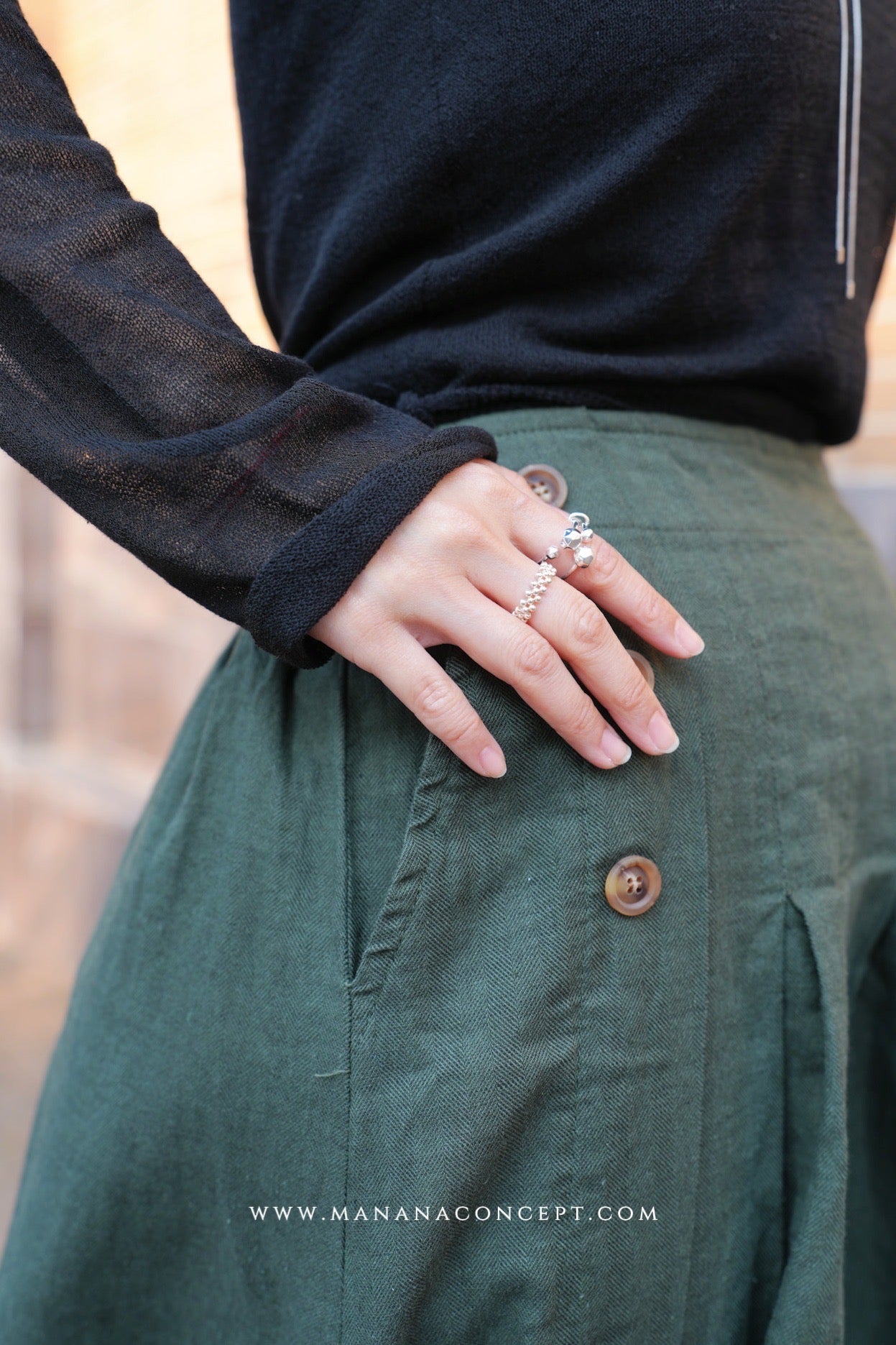 MZ644 925 SILVER ELASTIC RING