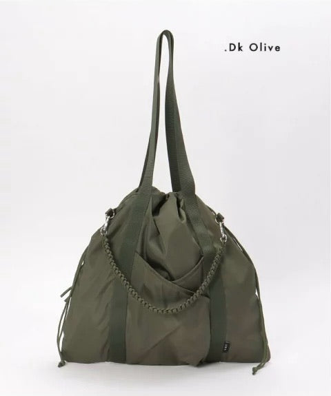 NA440 DRAWSTRING POCKET TOTE BAG