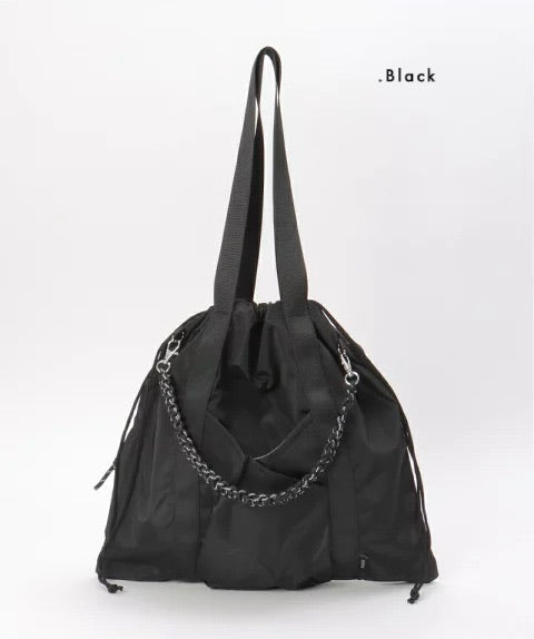 NA440 DRAWSTRING POCKET TOTE BAG
