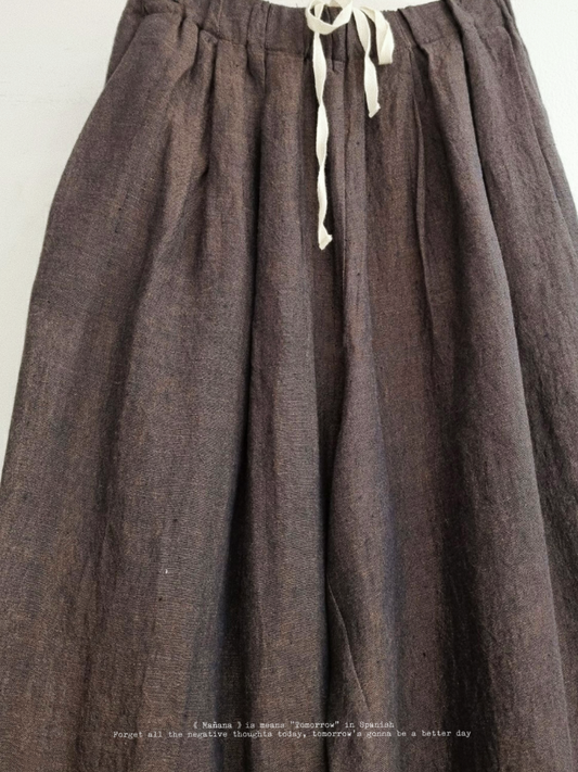 MZ-158 Linen Wide Pants