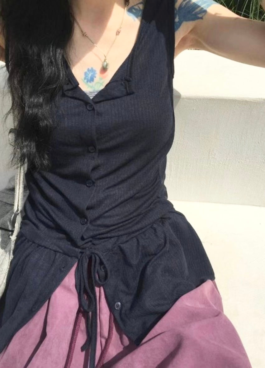 MZ784 RIBBON TANK TOP