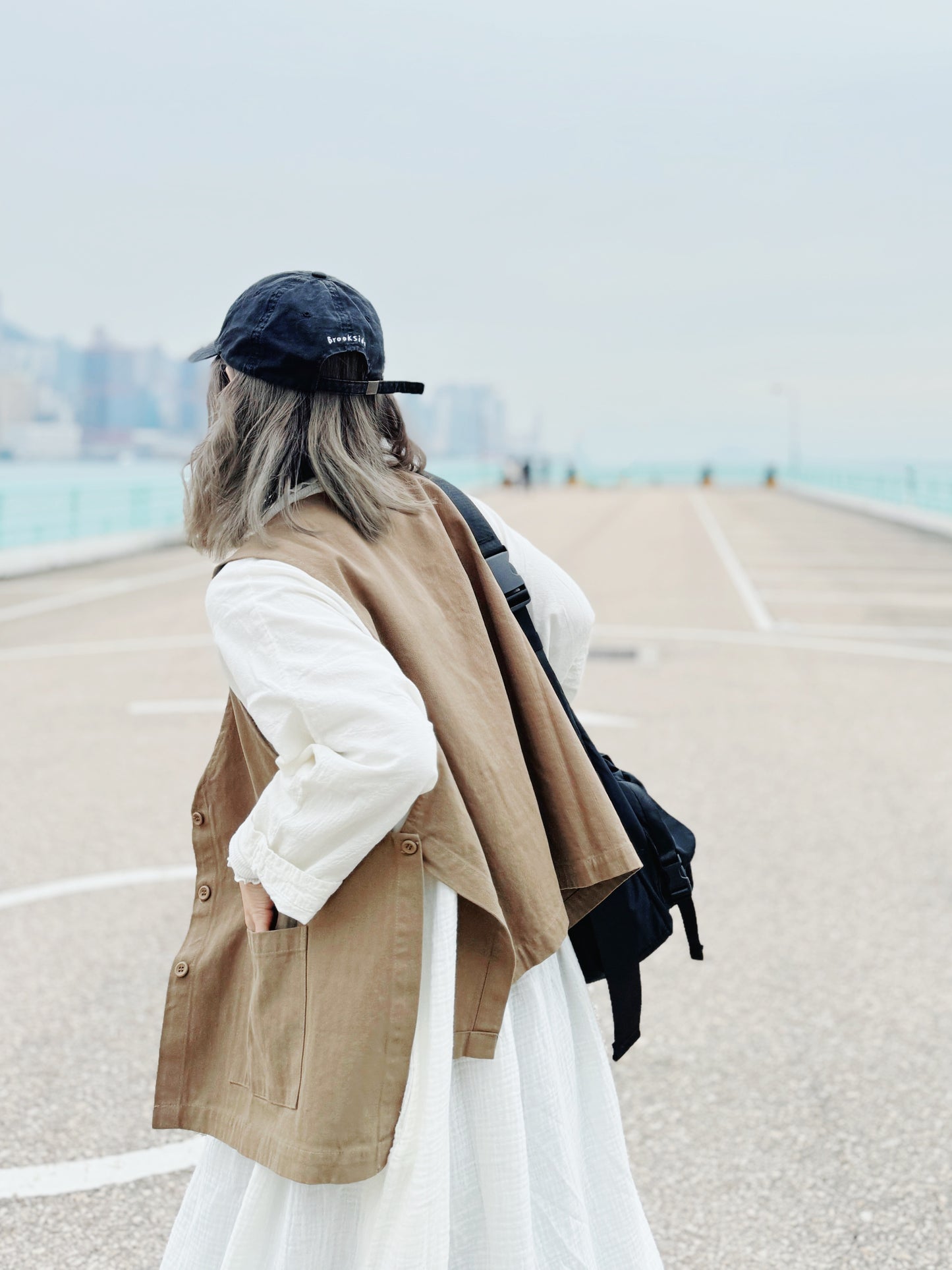 CA595 Textured Split Vest