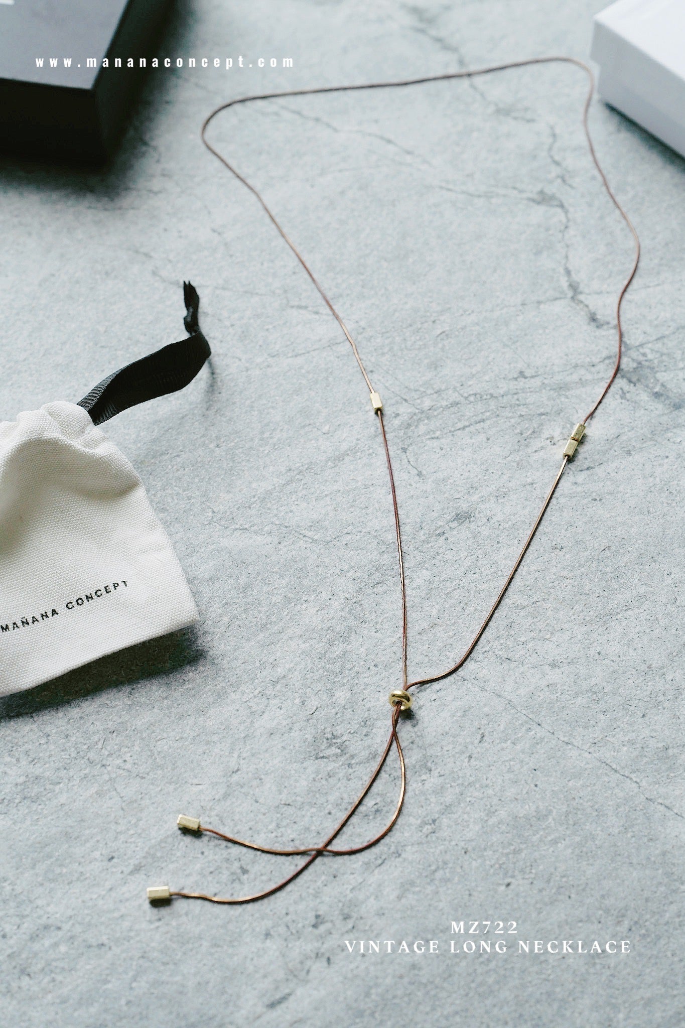 MZ722 VINTAGE LONG NECKLACE