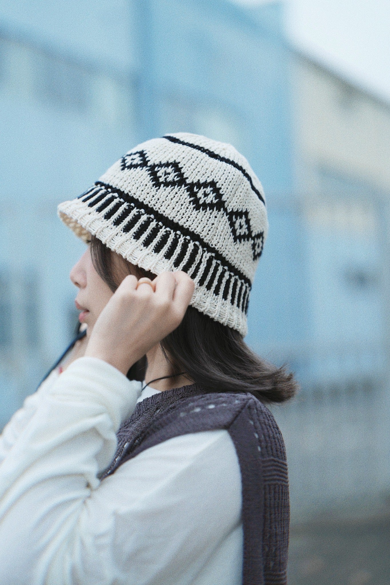 MZ624 NATIVE PATTERN BUCKET HAT