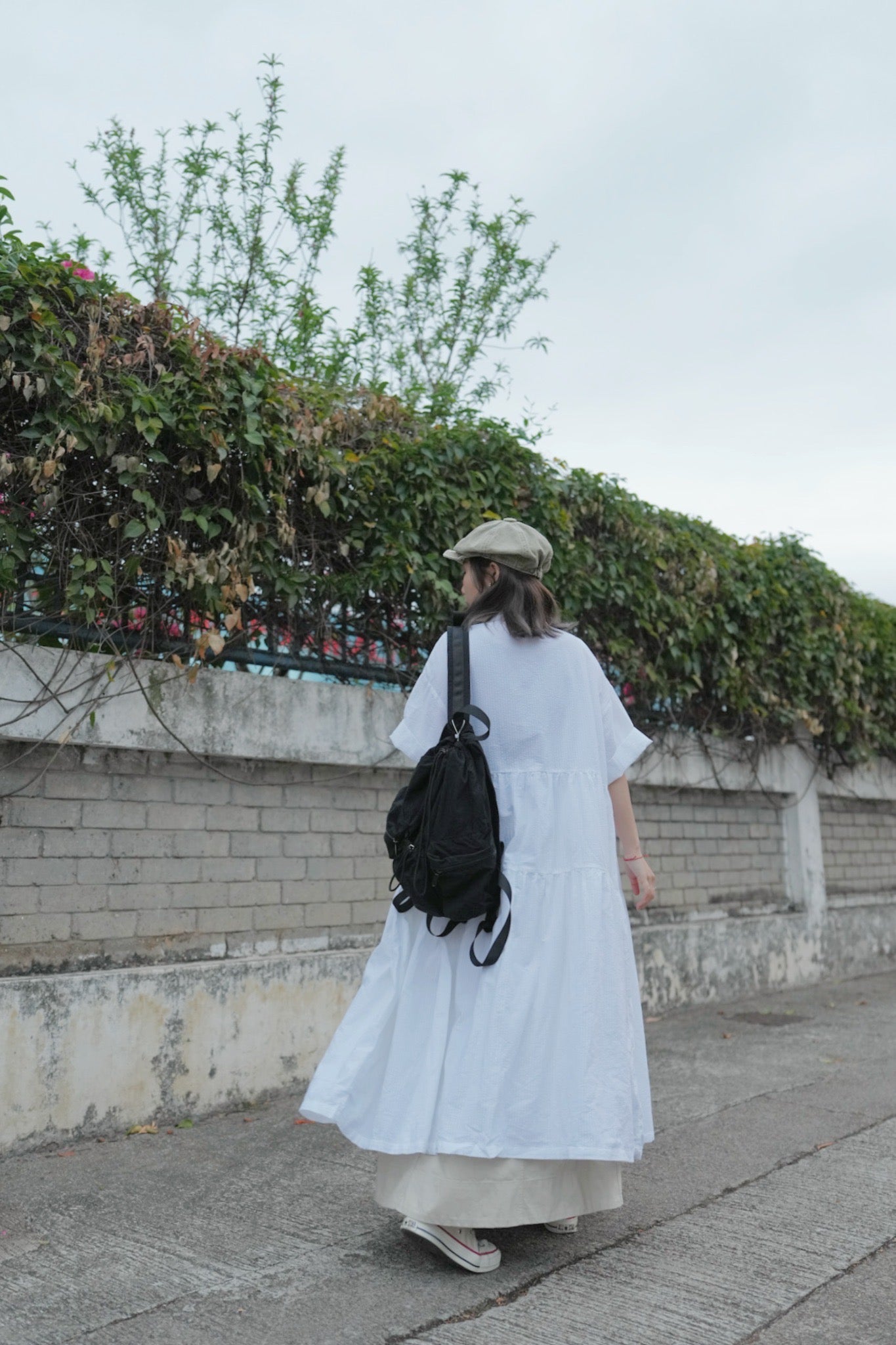 CA688 SEERSUCKER SHIRT DRESS