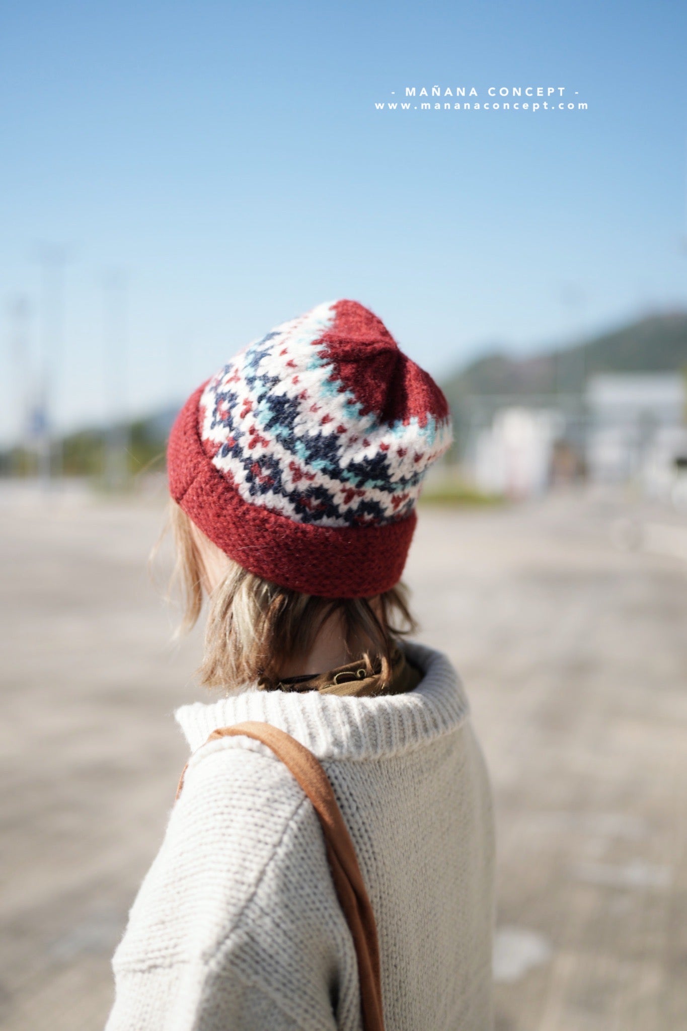 MZ569 JACQUARD KNIT BEANIE