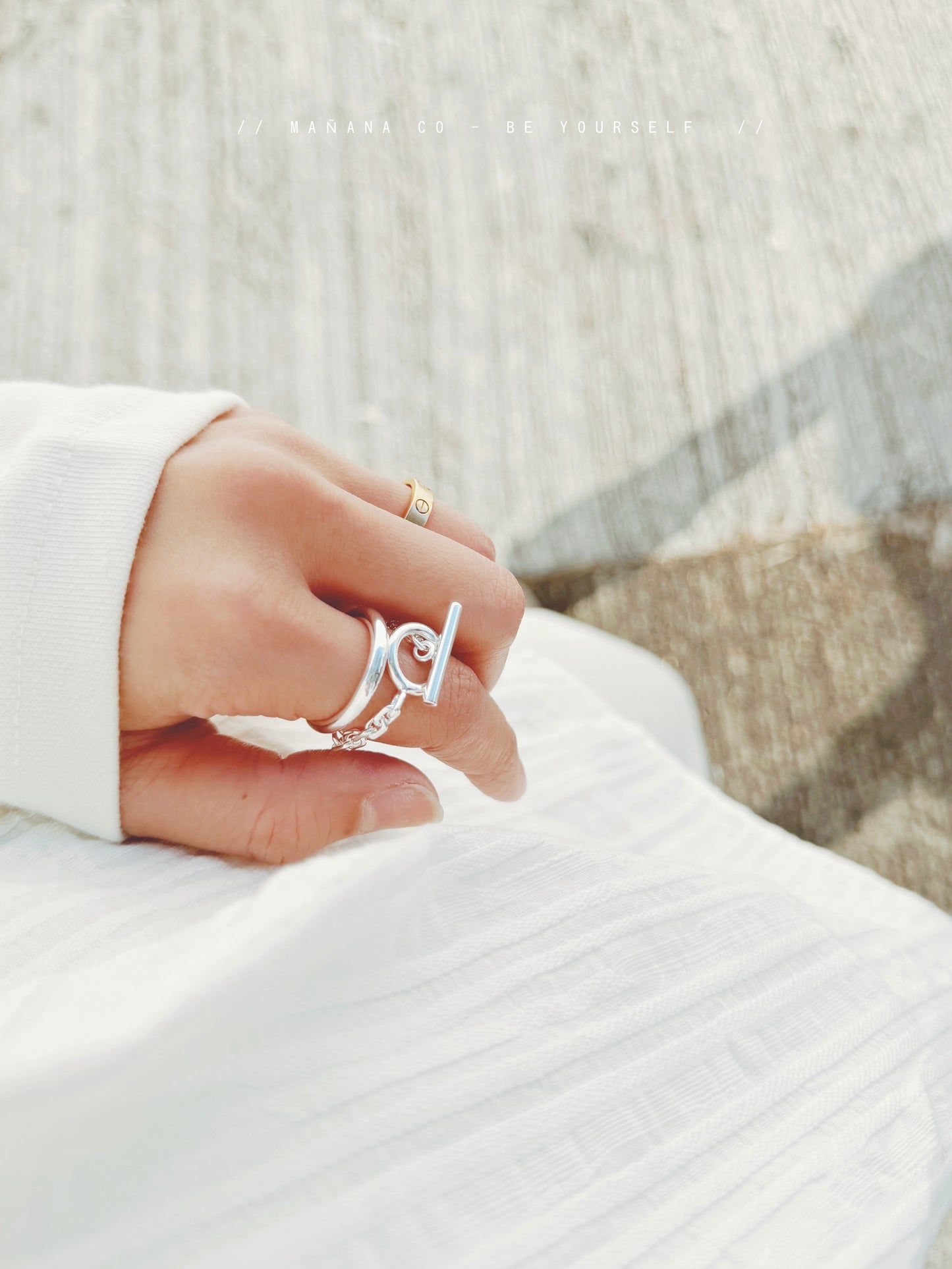 925 Silver Double Ring