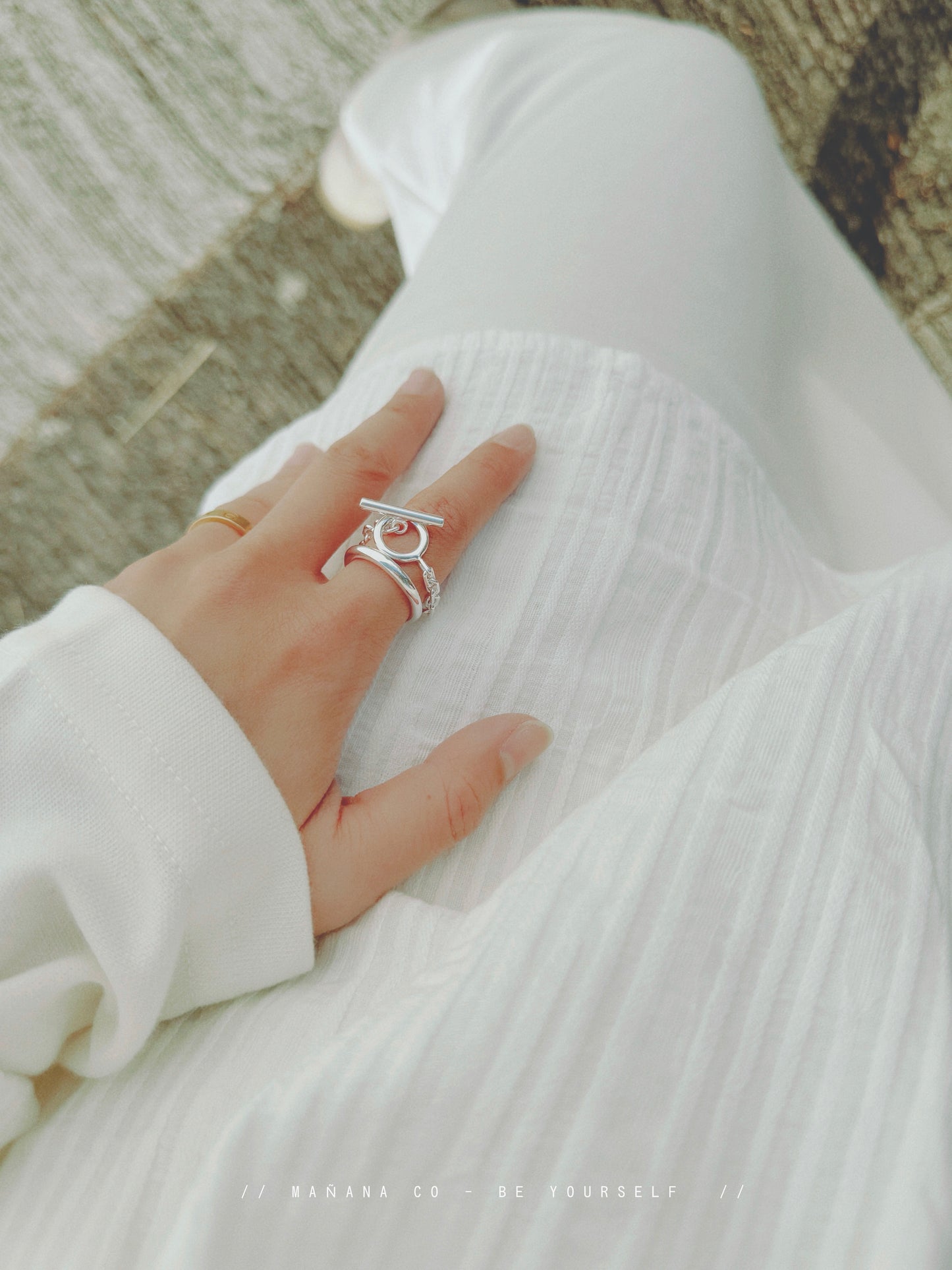 925 Silver Double Ring