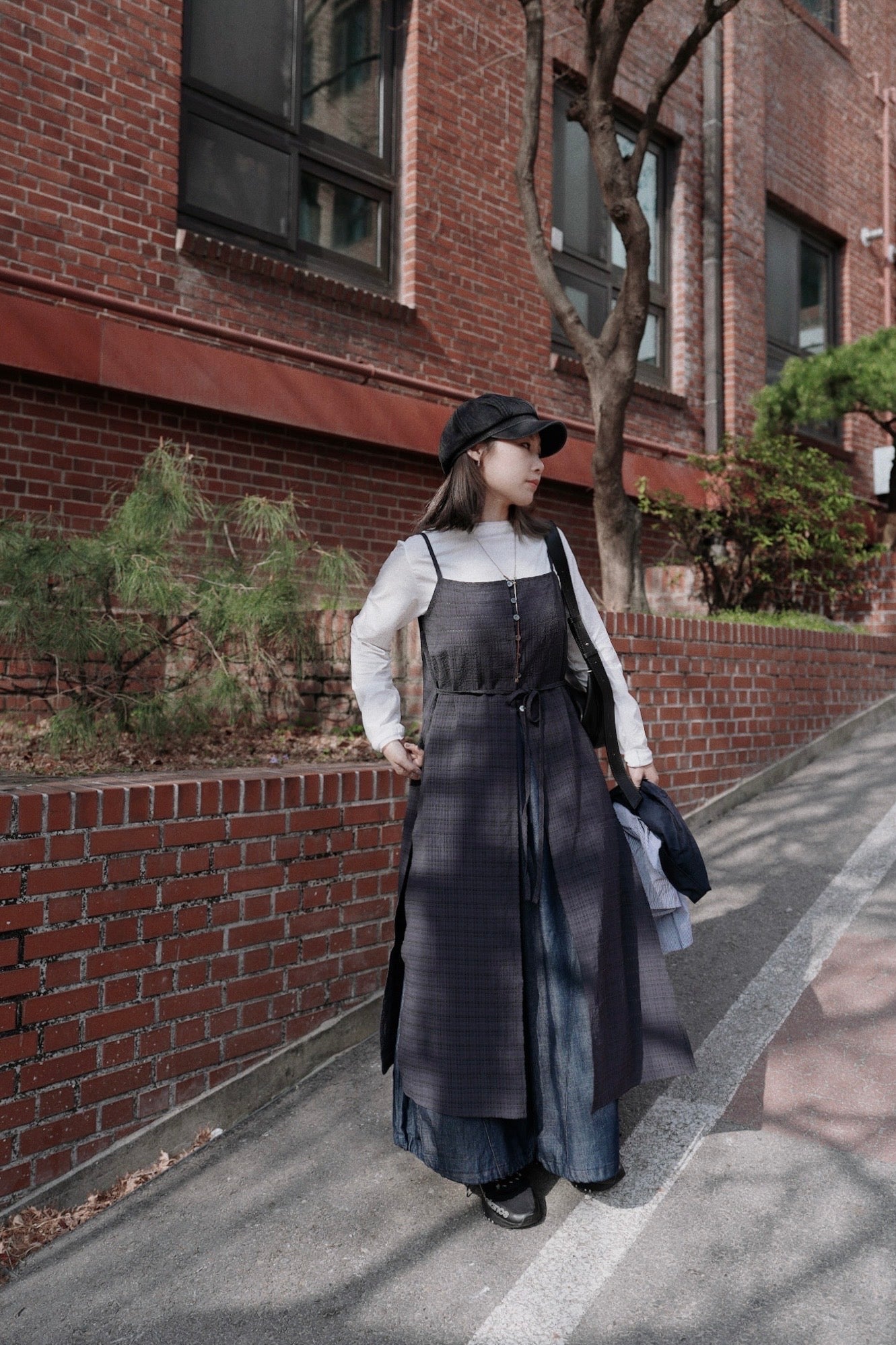 MZ709 CRINKLE LAYER DRESS