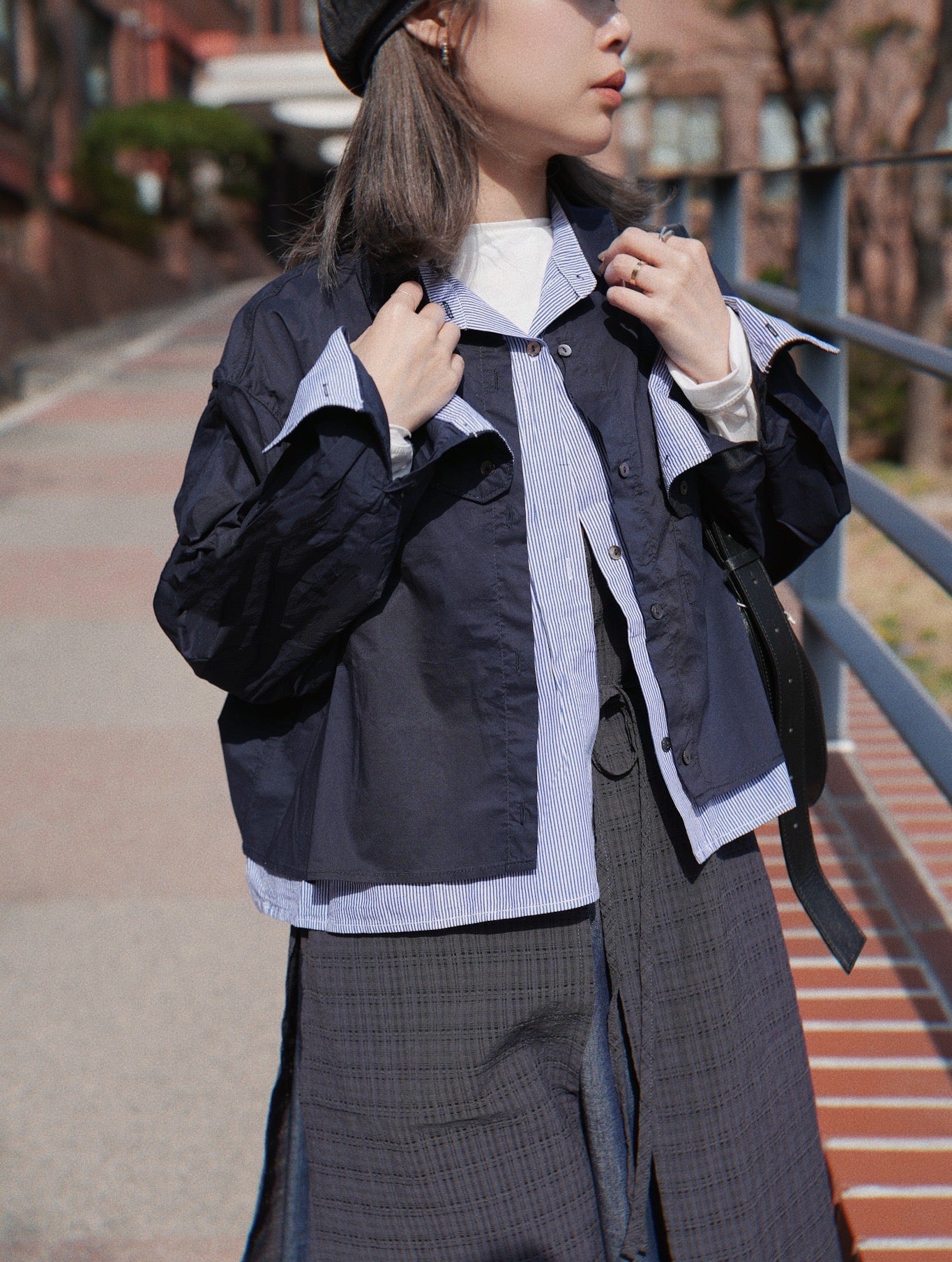 MZ708 LAYERED DESIGN SHIRT