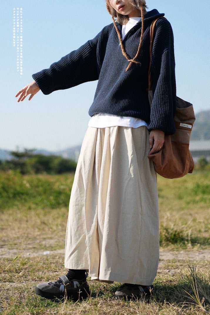 MZ572 HALF ZIP KNIT TOP