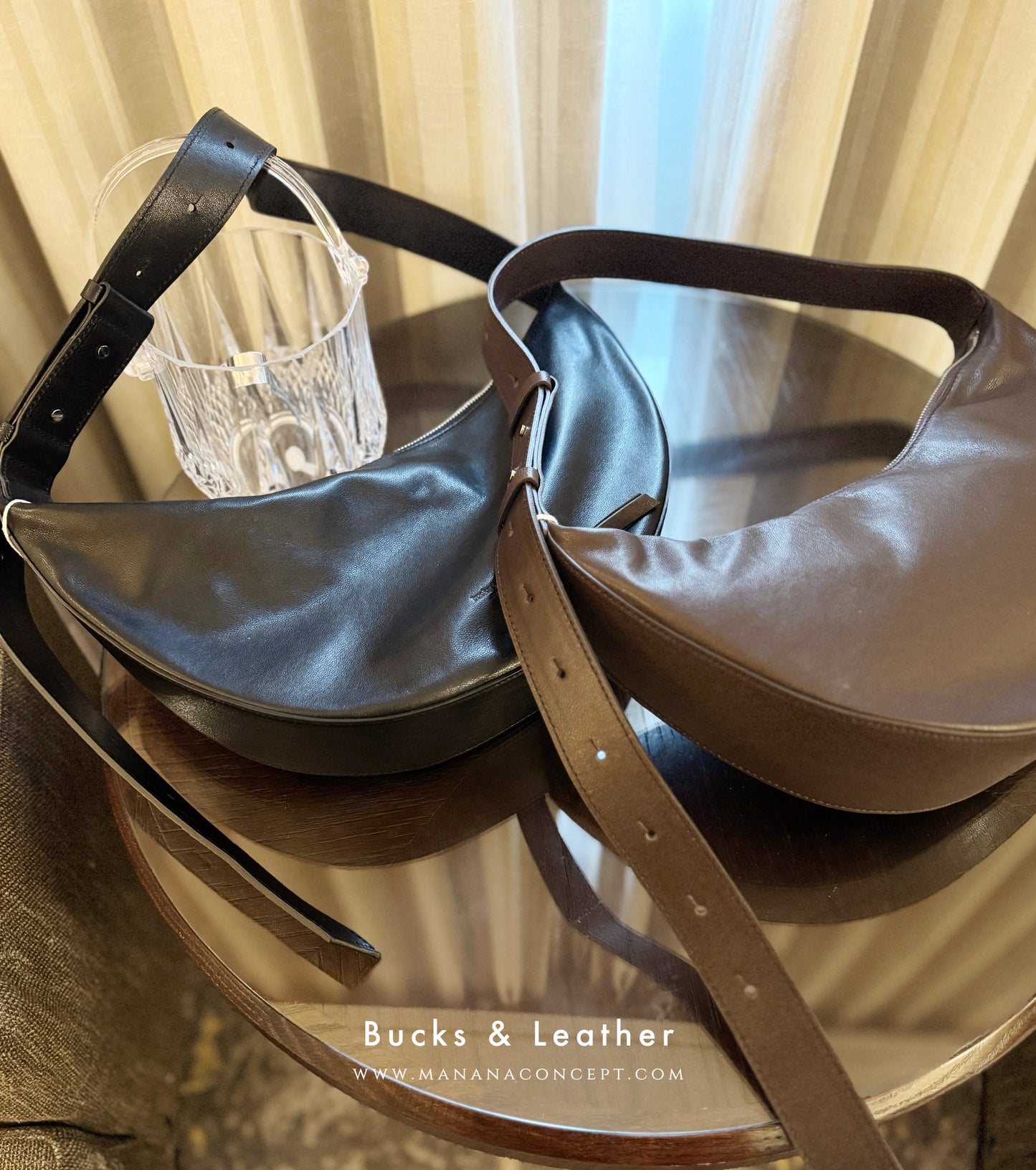 MZ711 BUCKS & LEATHER 半月袋