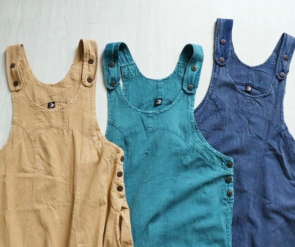 NA412 STONEWASH JUMPER DRESS