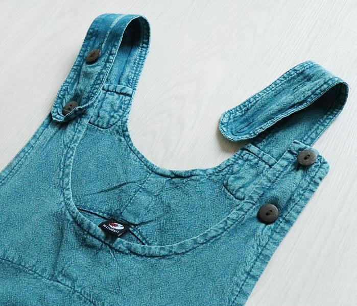 NA412 STONEWASH JUMPER DRESS