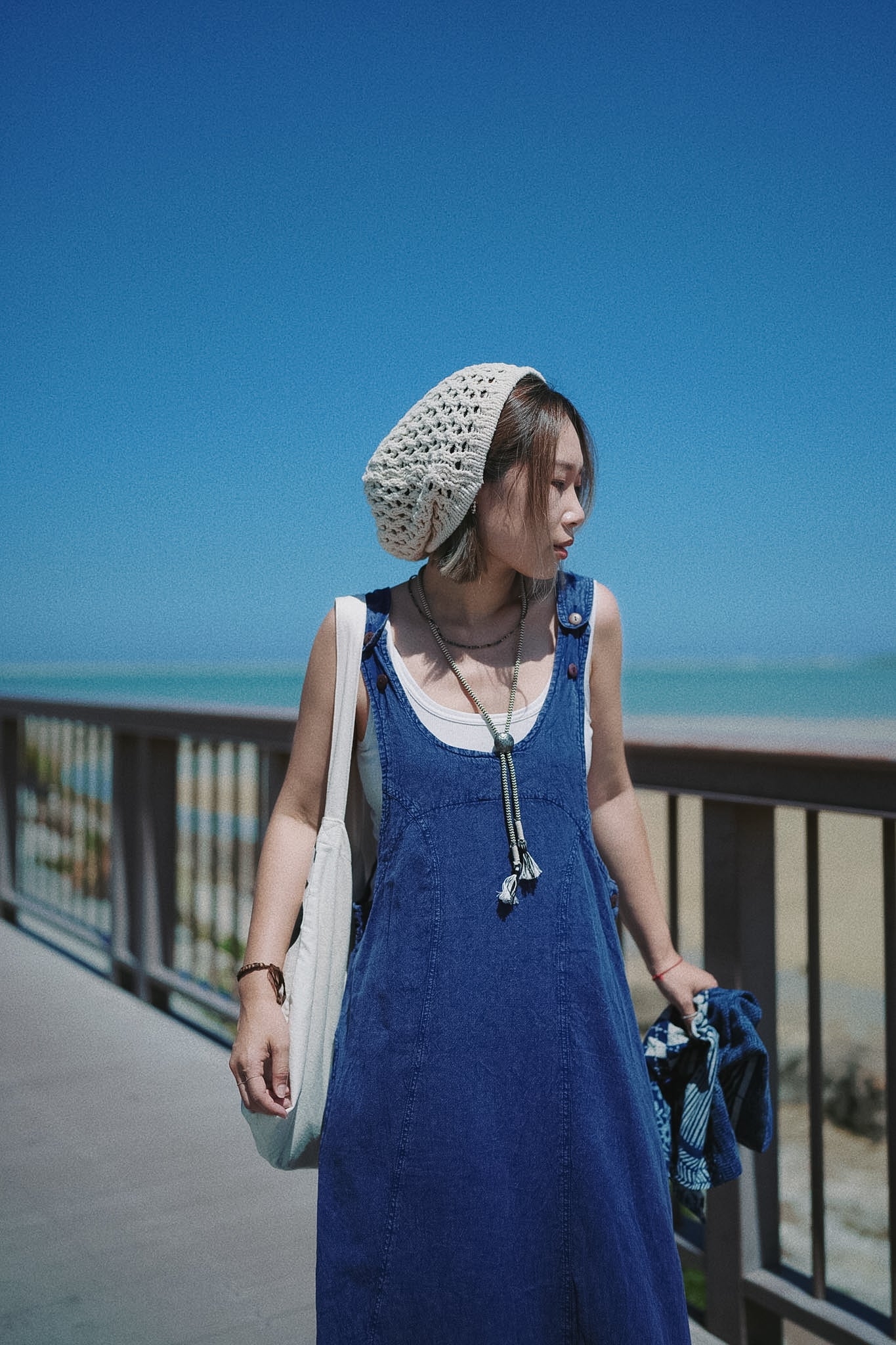 NA412 STONEWASH JUMPER DRESS