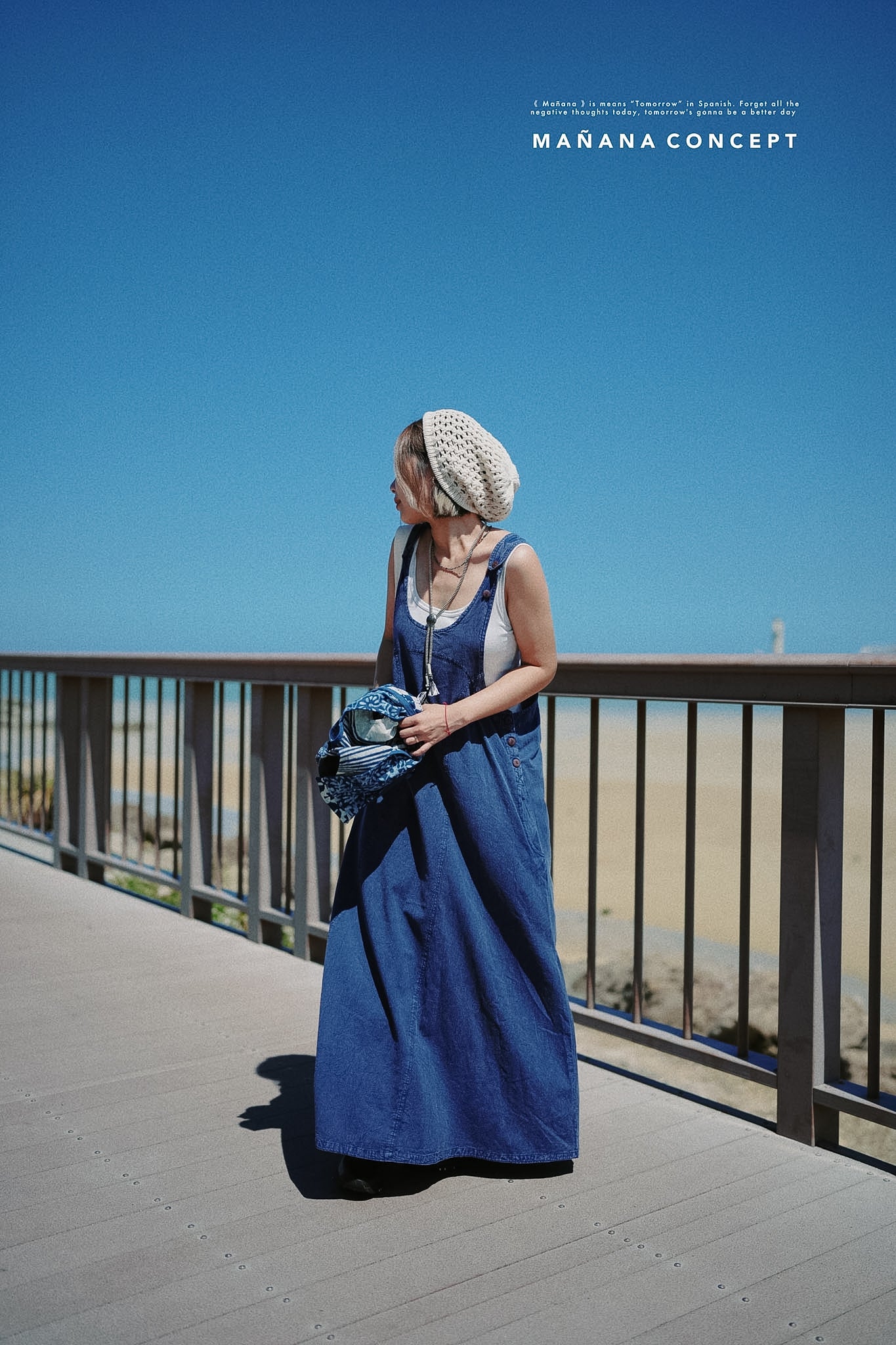 NA412 STONEWASH JUMPER DRESS