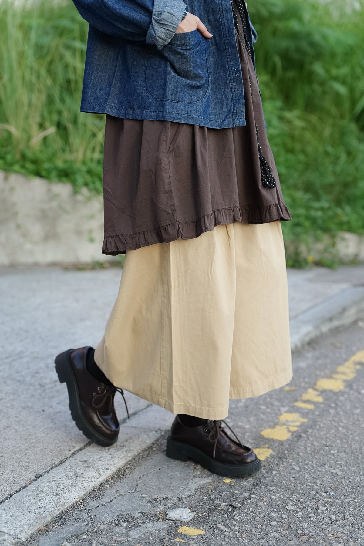 MB070 COTTON WIDE LEG CULOTTES