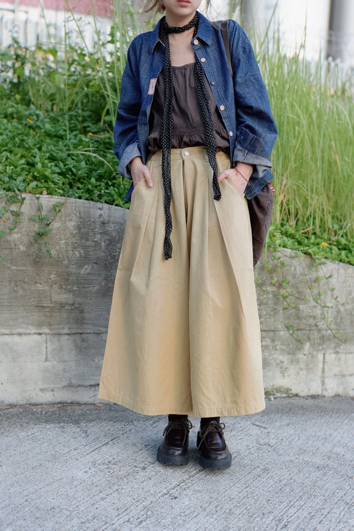 MB070 COTTON WIDE LEG CULOTTES