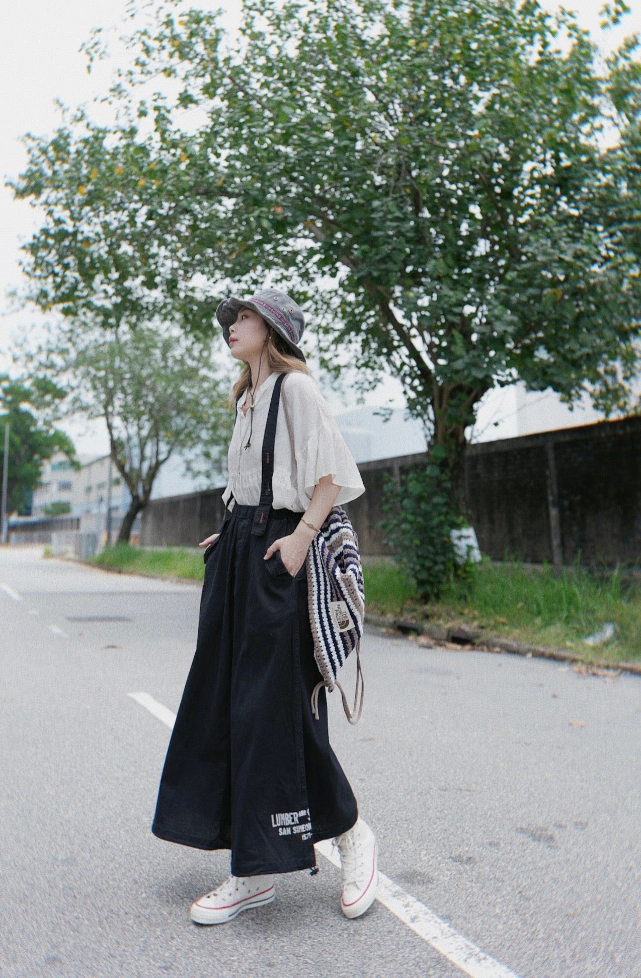 NA450 MILITARY PRINTING JUMPER SKIRT