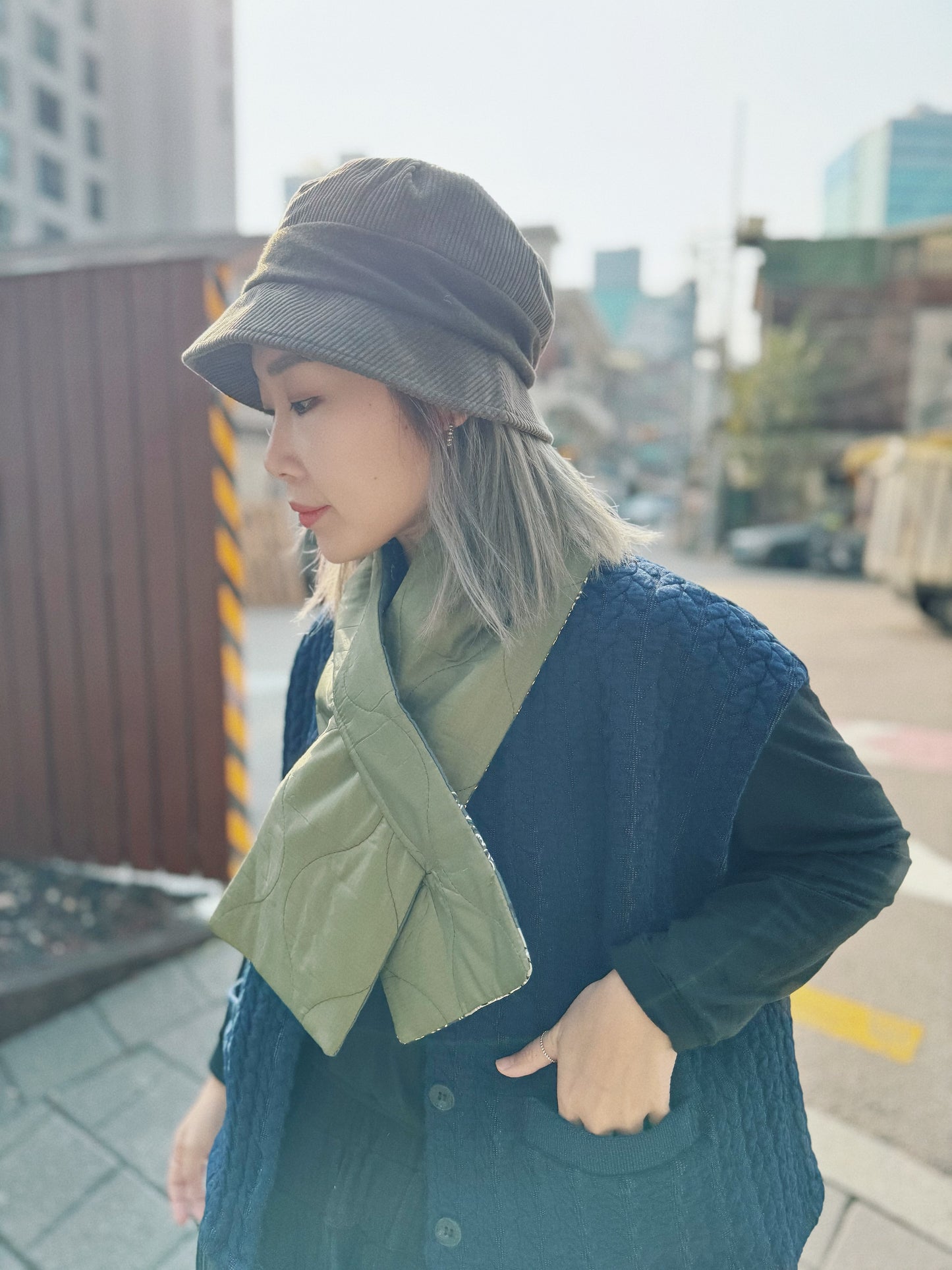 MZ-225 Reversible Bandana Quilting Scarf