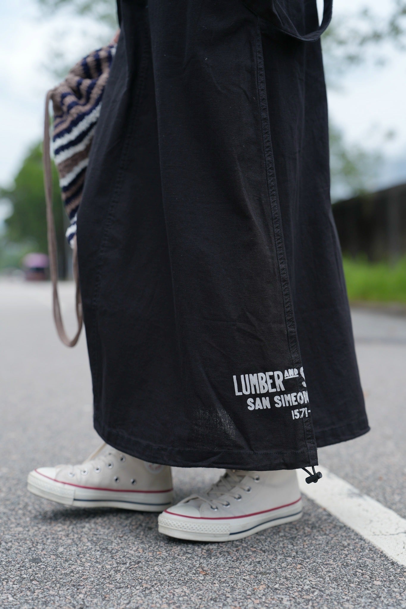 NA450 MILITARY PRINTING JUMPER SKIRT