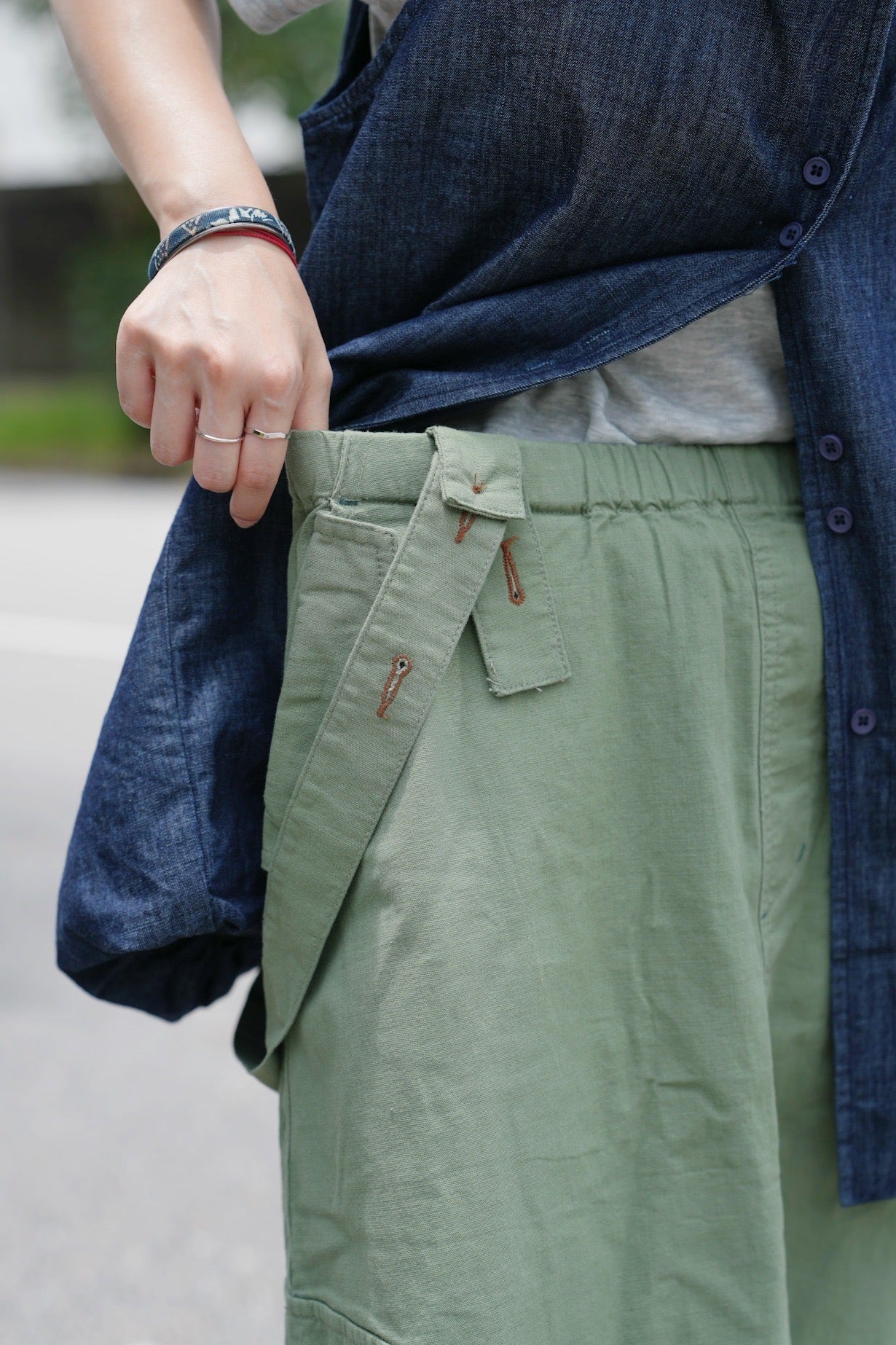 NA450 MILITARY PRINTING JUMPER SKIRT
