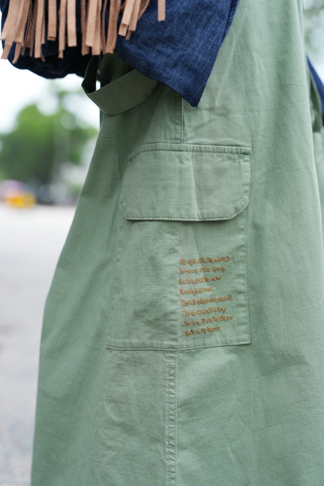 NA450 MILITARY PRINTING JUMPER SKIRT