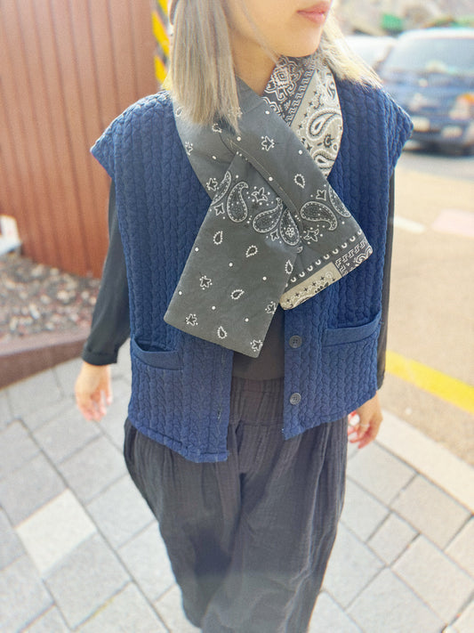 MZ-225 Reversible Bandana Quilting Scarf