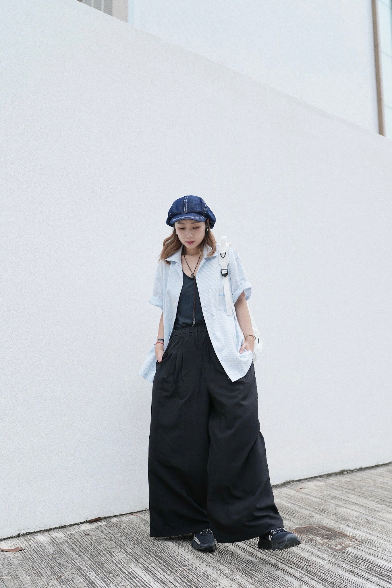 MZ795 DENIM NEWSBOY CAP