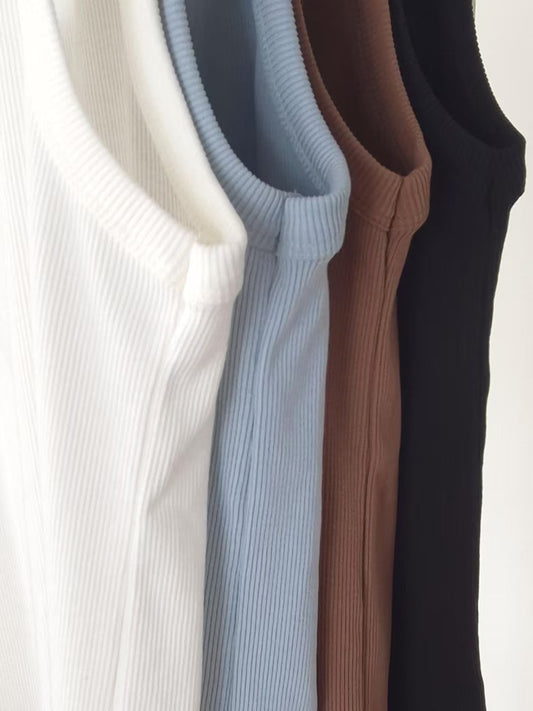 MZ792 SILKY TOUCH RIBBED TANK TOP