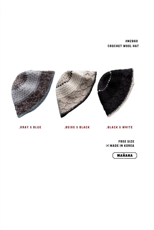 MZ860 CROCHET WOOL HAT