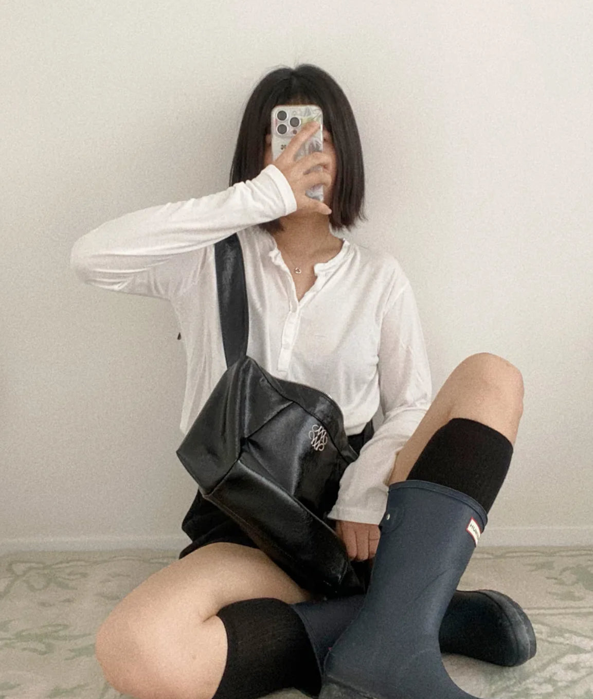 NICK&NICOLE SQUARE SHOULDER BAG