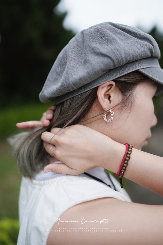 MZ359 Silver Chain Earrings