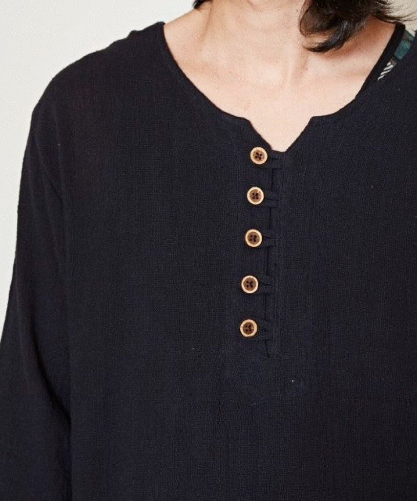 NA415 NATURAL COTTON FRINGED TOP