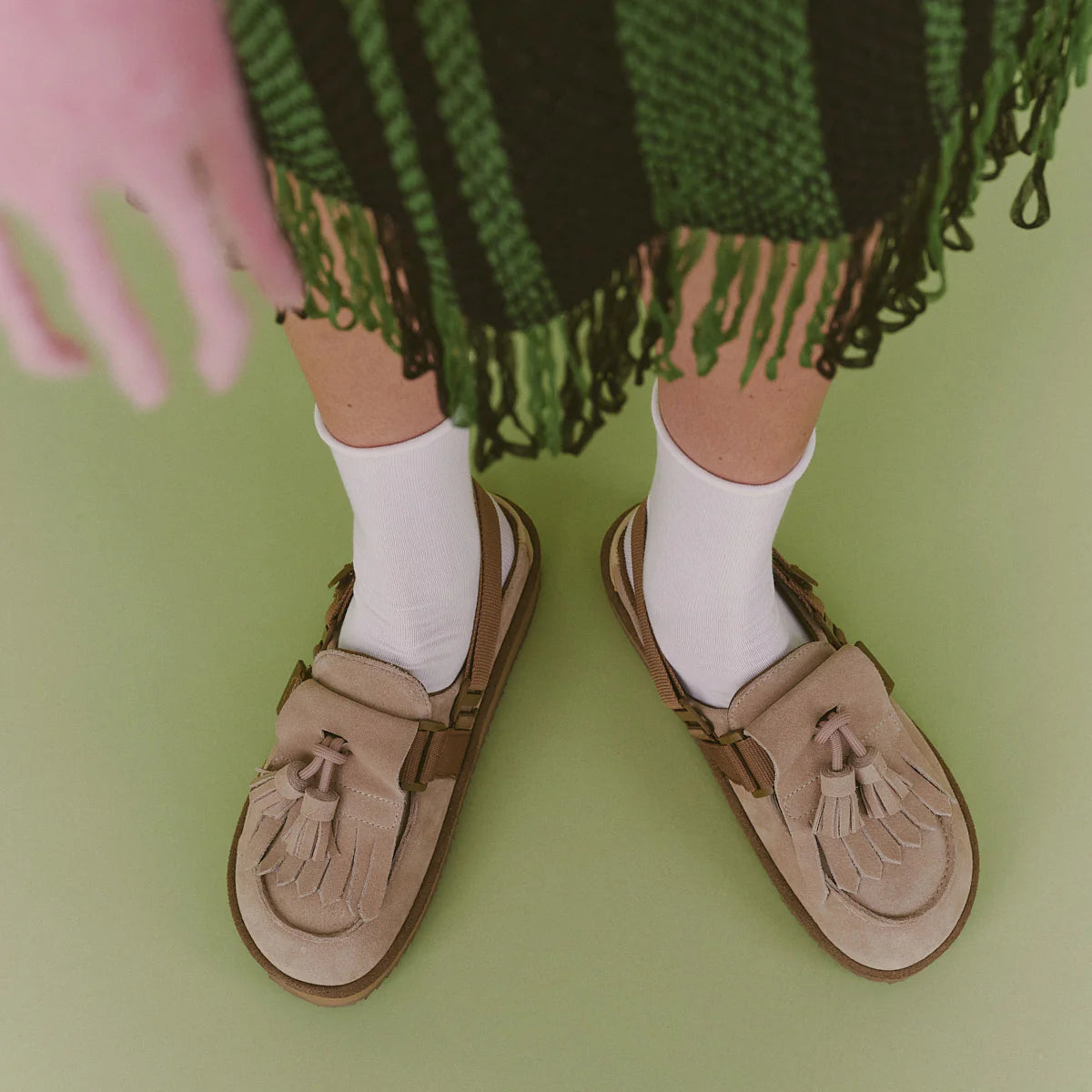 SHAKA - MOC MULE TASSEL SUEDE