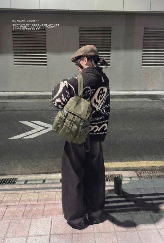 MARITHÉ + FRANҪOIS GIRBAUD - CLASSIC LOGO METAL BUCKLE BACKPACK 【🈹55折❗️】